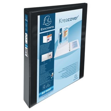 CAIET MECANIC A4+ 4 INELE 44 MM 2 BUZUNARE KREACOVER NEGRU EXACOMPTA CAIET MECANIC A4+ 4 INELE 44 MM 2 BUZUNARE KREACOVER NEGRU EXACOMPTA
